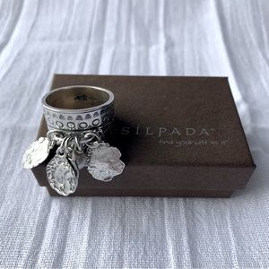 Silpada Cha Cha Wind Band Ring Silver 925 Size 7